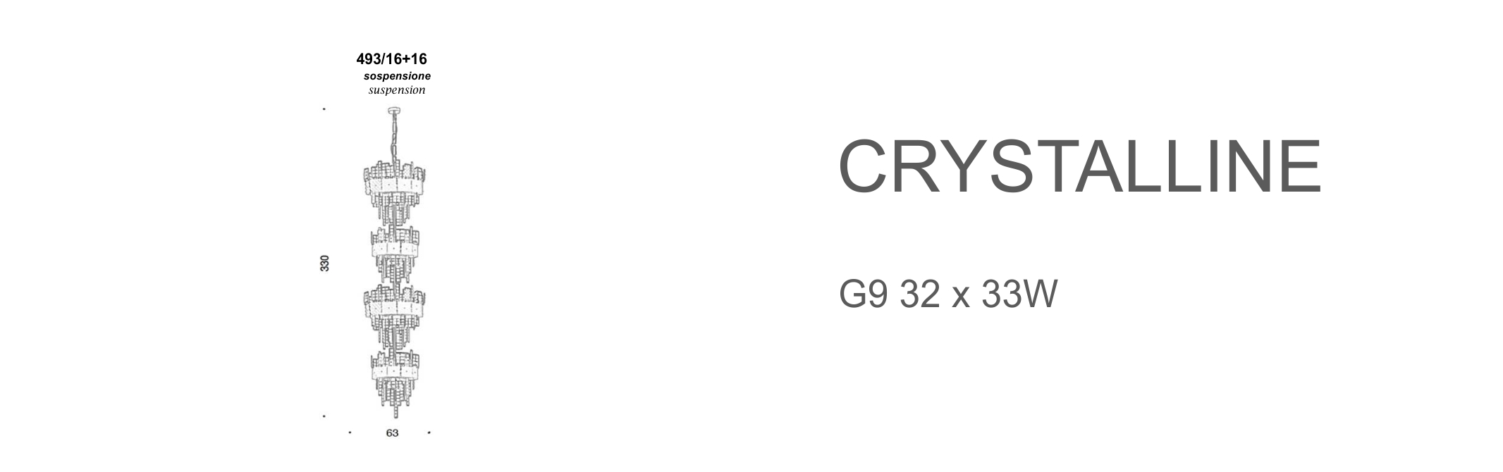 Crystalline 493/16+16