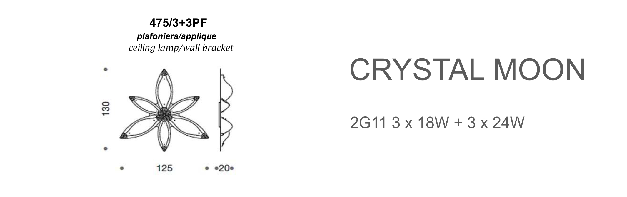 Crystal Moon 475/3+3PF