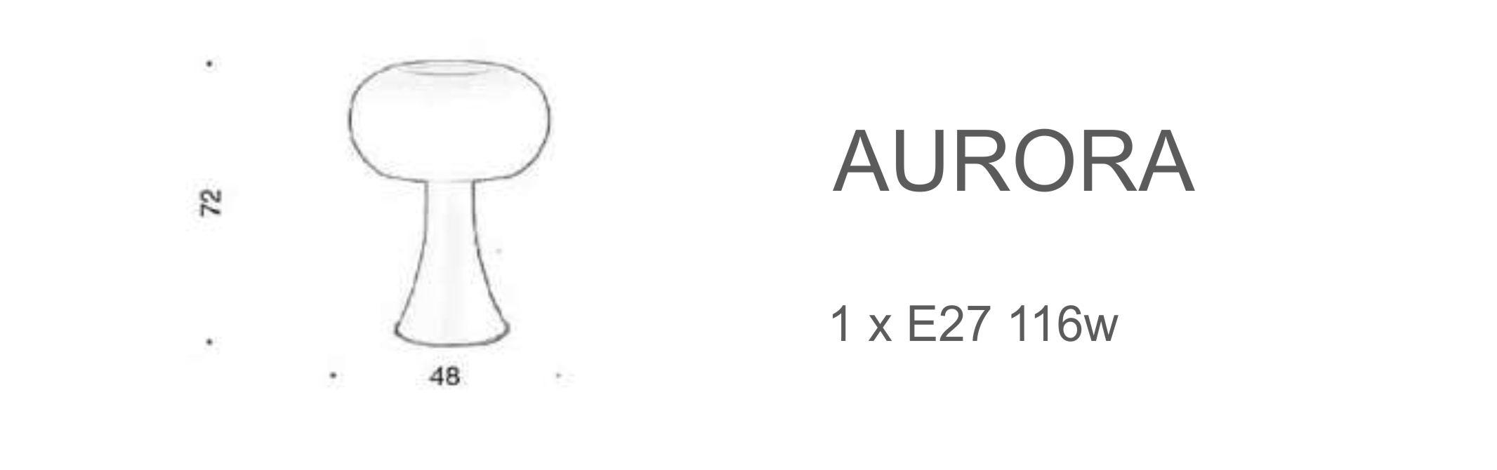 Aurora - D 48, H 72 (E27)